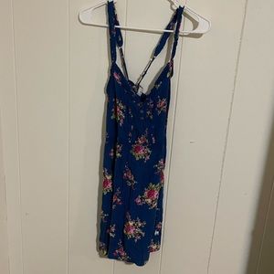 Abercrombie & Fitch Blue Floral Sleeveless Dress